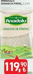 TARIM KREDİ ANADOLU OSMANCIK PİRİNÇ 2,5 KG